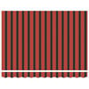 vidaXL Retractable Awning Red and Black 300 x 250 cm Fabric and Metal
