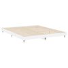 vidaXL Bed Frame without Mattress High Gloss White 160x200 cm