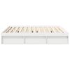 vidaXL Bed Frame without Mattress White 180x200 cm Super King Super King Size