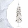 vidaXL Artificial Slim Christmas Tree with Bauble 120 cm 150 LEDs