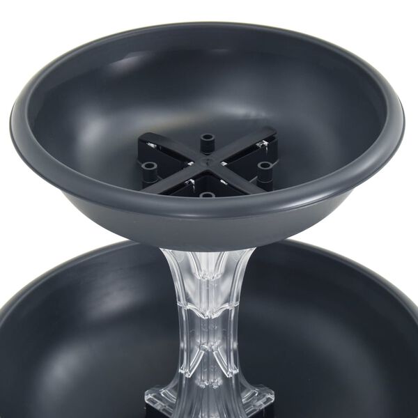 vidaXL Flower Bowl Grey &Oslash;50x114 cm