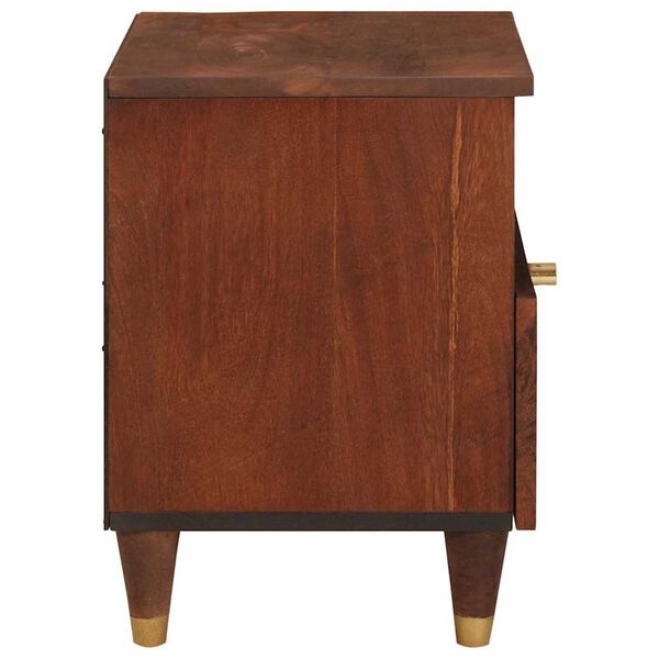 vidaXL Bedside Cabinet Brown 40 x 33 x 46 cm Solid Acacia wood