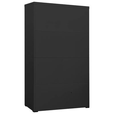 vidaXL Filing Cabinet Anthracite 90x46x164 cm Steel