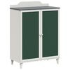 vidaXL Sideboard with Chalkboard Grey and White 80 x 40 x 110 cm