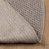 vidaXL Area Rugs Round LUGO Taupe &Oslash; 120 CM Polyester