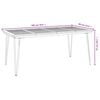 vidaXL Garden Table with Hairpin Legs 180x90x75 cm Solid Wood Acacia