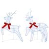 vidaXL Christmas Reindeer 2 pcs 40 LEDs Blue 43 x 19 x 65 cm