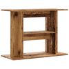 vidaXL Aquarium Stand Old Wood 80x35x60 cm Engineered Wood