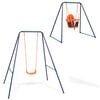 vidaXL Children Swing Seat | Blue | Steel | Standard | Ergonomic | Outdoor Swing