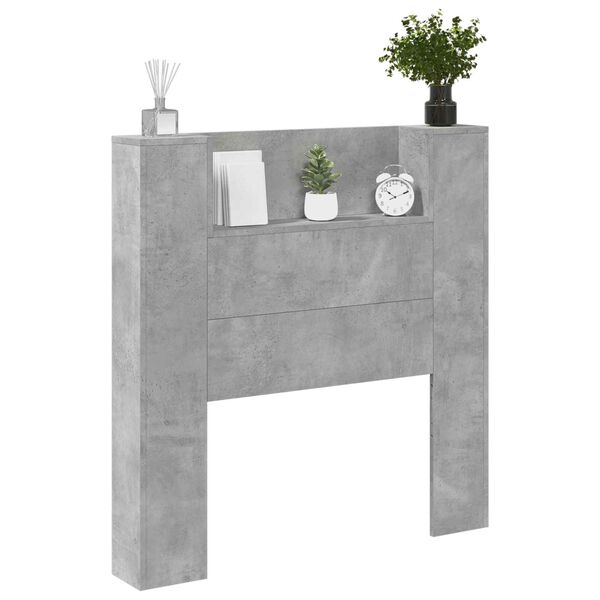 vidaXL Headboard Concrete Grey 100 x 16.5 x 103.5 cm Engineered Wood