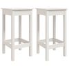 vidaXL 3 Piece Bar Set White Solid Wood Pine