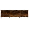 vidaXL TV Cabinet Smoked Oak 150x30x44.5 cm Engineered Wood