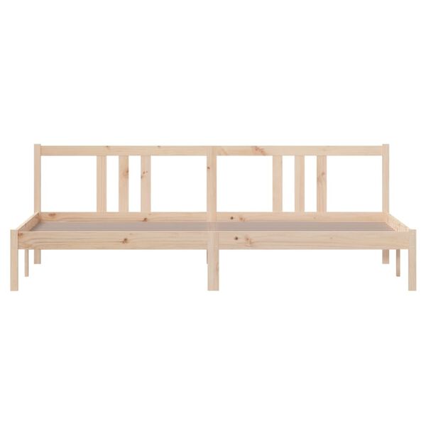 vidaXL Bed Frame without Mattress Solid Wood 200x200 cm