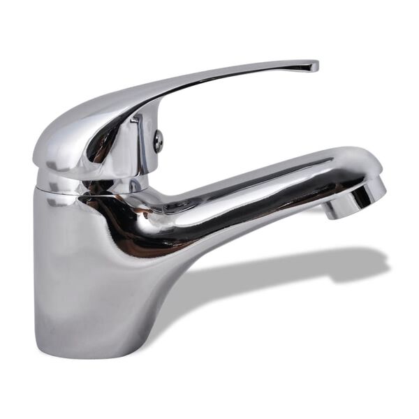 vidaXL Basin Mixer Tap Chrome