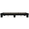 vidaXL Bed Frame without Mattress Black 150x200 cm King Size
