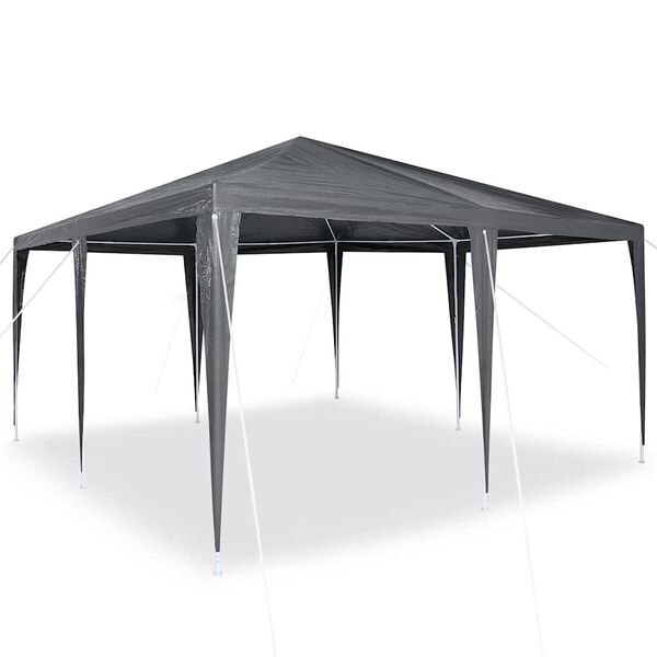 vidaXL Party Tent Anthracite 400 x 400 x 266 cm Polyethylene and Steel