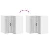 vidaXL Kitchen Wall Corner Cabinet "Porto" Grey Sonoma Engineered Wood