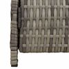 vidaXL Cabinet Grey 70 x 50 x 87 cm Polyester and Roly Ratten