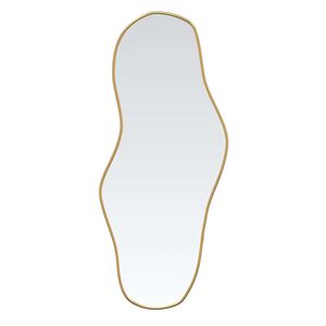 vidaXL Wall Mirror Gold 60x25 cm