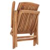 vidaXL Reclining Garden Chairs 8 pcs Solid Teak Wood