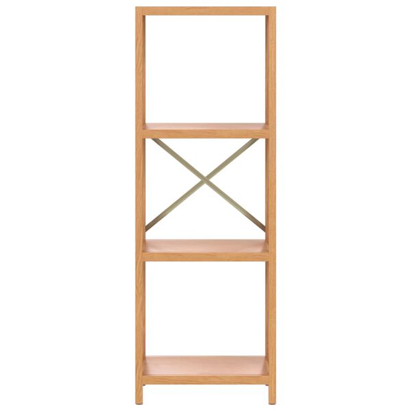 vidaXL 4-Tier Shelf 40x30x112 cm Solid Wood Oak