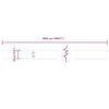 vidaXL Lawn Edgings 50 pcs 10x103 cm Flexible Corten steel