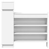 vidaXL Shoe Cabinet White 100.5x28x100 cm Engineered Wood