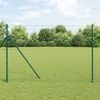 vidaXL Euro Fence Green 1.5 x 10 m PVC-coated iron