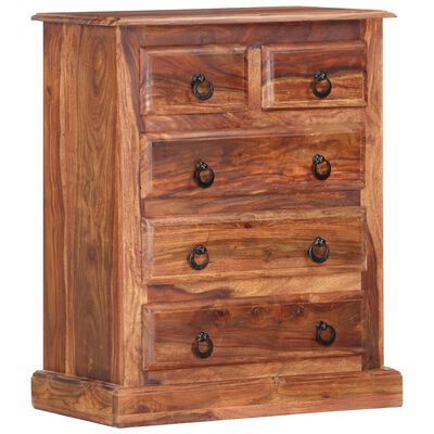 vidaXL Drawer Cabinet 60x35x75 cm Solid Sheesham Wood