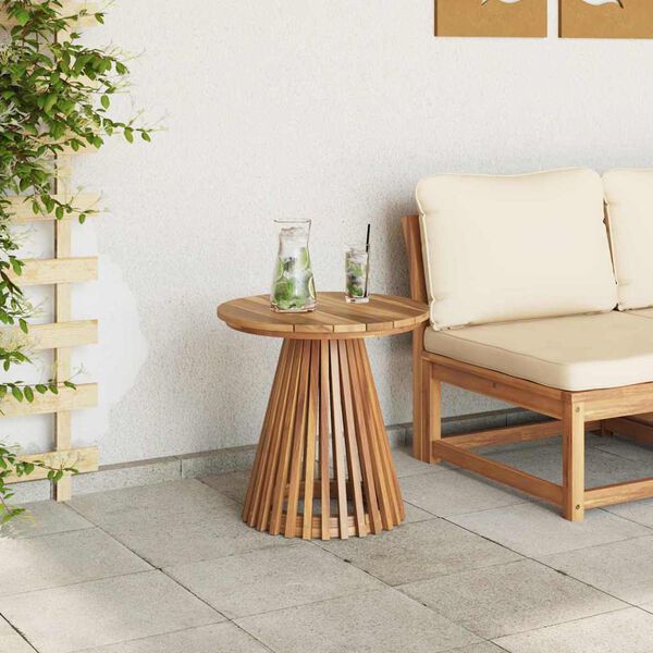 vidaXL Side Table Brown 50 x 50 x 49.5 cm Solid Teak Wood
