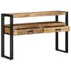 vidaXL Console Table Brown 120 x 33 x 75 cm Solid Mango Wood