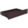 vidaXL Bed Drawers 2 pcs Dark Brown Solid Pine Wood