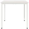vidaXL Dining Table White 80 x 80 x 75 cm Solid Pine Wood