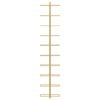 vidaXL Wall-mounted Wine Rack for 10 Bottles Gold Metal