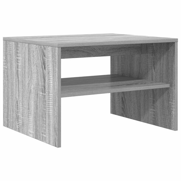 vidaXL Coffee Table Grey Sonoma 60 x 50 x 40 cm Engineered Wood