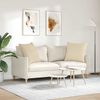 vidaXL Sofa Pillows 2 pcs Cream 80 x 80 cm Fabric