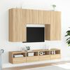 vidaXL TV Wall Cabinets 2 pcs Sonoma Oak 100x30x30 cm Engineered Wood