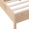 vidaXL Bed Frame without Mattress 140x190 cm Solid Wood Pine