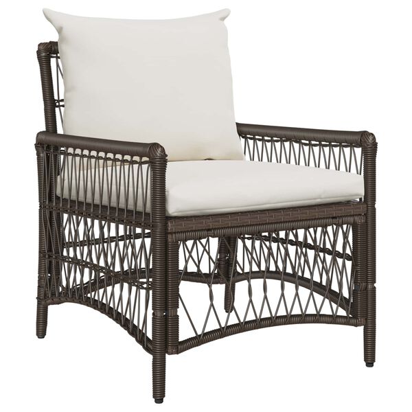 vidaXL Garden Chair Brown 60 x 70 x 78cm Poly Rattan