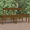 vidaXL 2-Seater Garden Bench Honey Brown 159.5x44x45 cm Solid Wood Pine