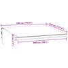 vidaXL Automatic Retractable Awning with LEDs Anthracite&White 500x350 cm