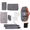 vidaXL Camping Tent 5-Person Grey and Orange Waterproof