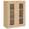 vidaXL Wall Mounted Cabinets 2 pcs Sonoma Oak Engineered Wood