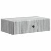 vidaXL Wall-Mounted Side Table Grey Sonoma 59 x 34.5 x 17 cm