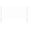 vidaXL Euro Fence with Post 10 x 1 m Galvanised Steel Silver Mesh