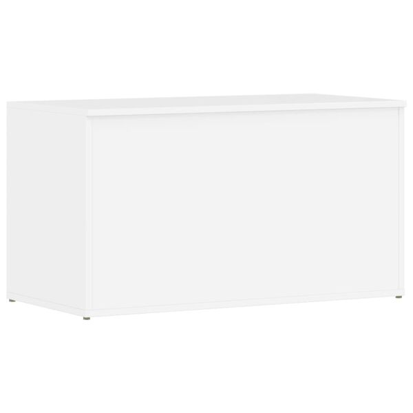 vidaXL Storage Chest High Gloss White 84x42x46 cm Engineered Wood