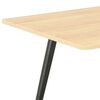 vidaXL Coffee Table Black and Oak 120x60x46 cm
