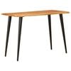 vidaXL Dining Tables Brown and Black 110 x 55 x 78 cm Solid Mango Wood