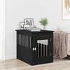 vidaXL Dog Crate Furniture Black Oak 55x75x65 cm Engineered Wood