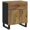 vidaXL Bedside Cabinet 50x33x60 cm Solid Wood Mango&Engineered Wood
